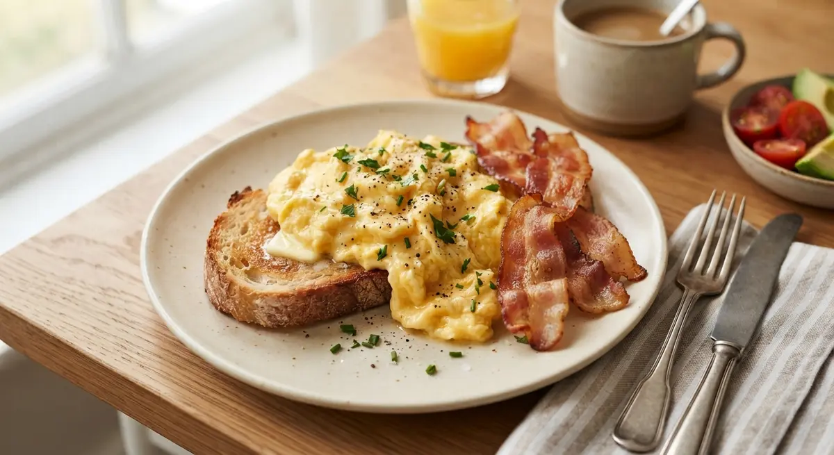 Scrambled Eggs with Bacon